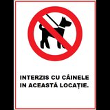 Placuta interzis cu cainele in aceasta locatie